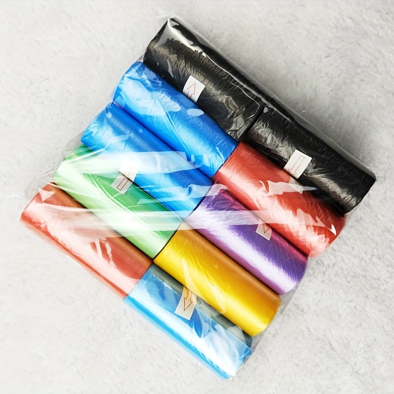 150/300/600pcs Random Color Cartoon Paw Graphic Dog Poop Bags Pet Poop Bags Leak-Proof Dog Waste Bags For Pet Supplies