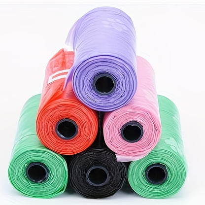 150/300/600pcs Random Color Cartoon Paw Graphic Dog Poop Bags Pet Poop Bags Leak-Proof Dog Waste Bags For Pet Supplies
