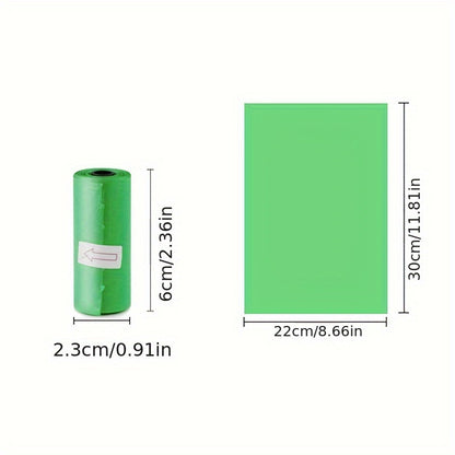 150/300/600pcs Random Color Cartoon Paw Graphic Dog Poop Bags Pet Poop Bags Leak-Proof Dog Waste Bags For Pet Supplies