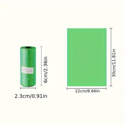 150/300/600pcs Random Color Cartoon Paw Graphic Dog Poop Bags Pet Poop Bags Leak-Proof Dog Waste Bags For Pet Supplies